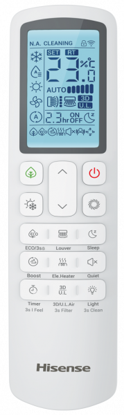 Hisense ����������� �����-������� ���������� ���� ����� HEAVY EU DC INVERTER R32 Wi-Fi ACT-12UR4RCC8/PE-QEA/LD/AUW-12U4RS8